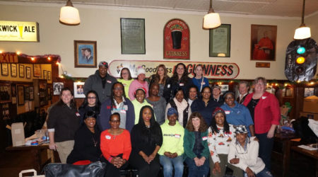 Special Guests Attend Sisters Holiday Party